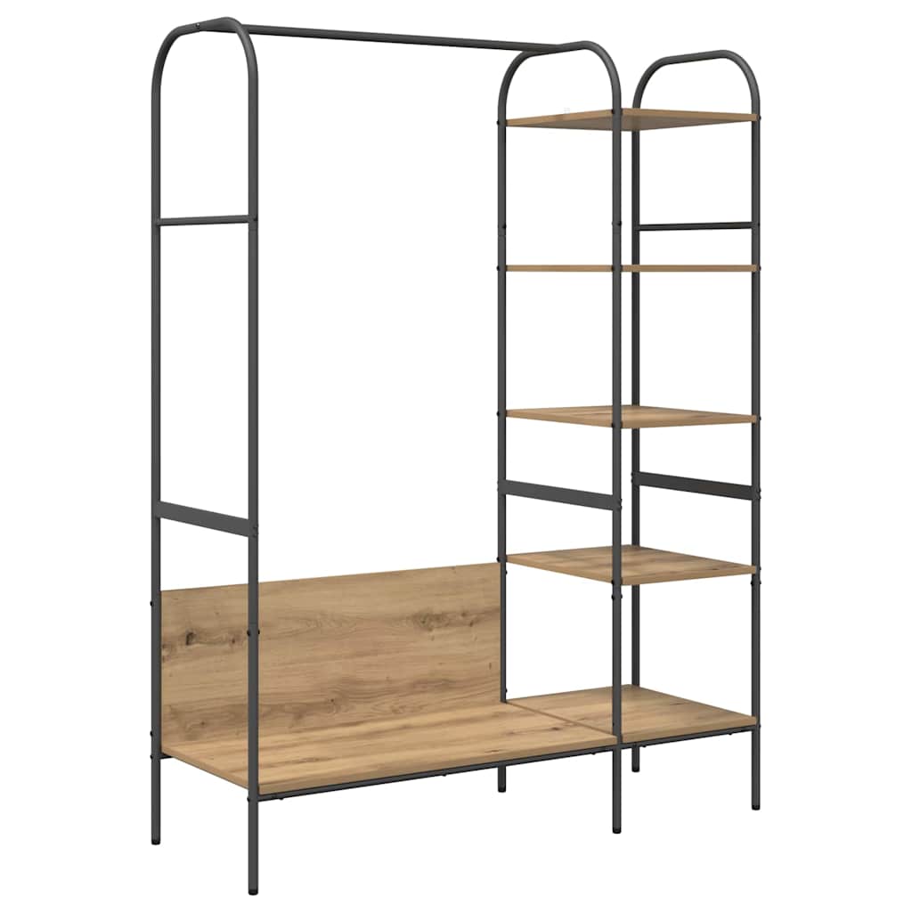 Stalak za odjeću Bež 120 x 44 x 160 cm Konstruirano drvo