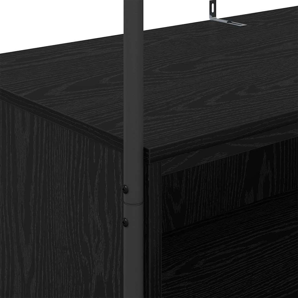 Stalak za odjeću Crna 100 x 44 x 160 cm Konstruirano drvo