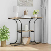 Konzolna stolica s policom Sonoma hrast 101 x 35 x 80,5 cm