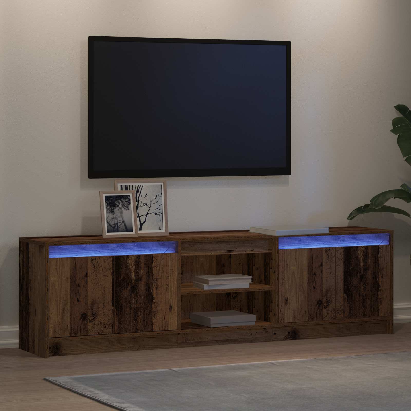 TV Jedinice 180 x 34 x 50 cm Smeđa Konstruirano drvo