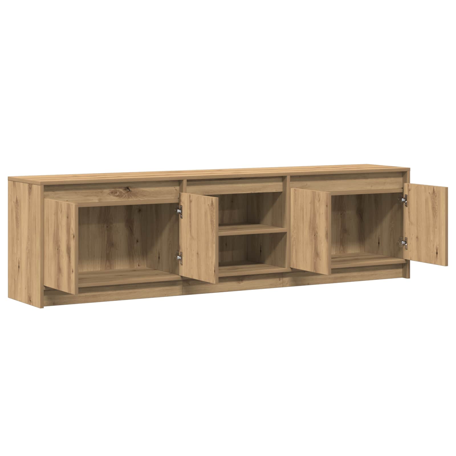 TV Jedinice 2 pcs Smeđa 180 x 34 x 50 cm Konstruirano drvo