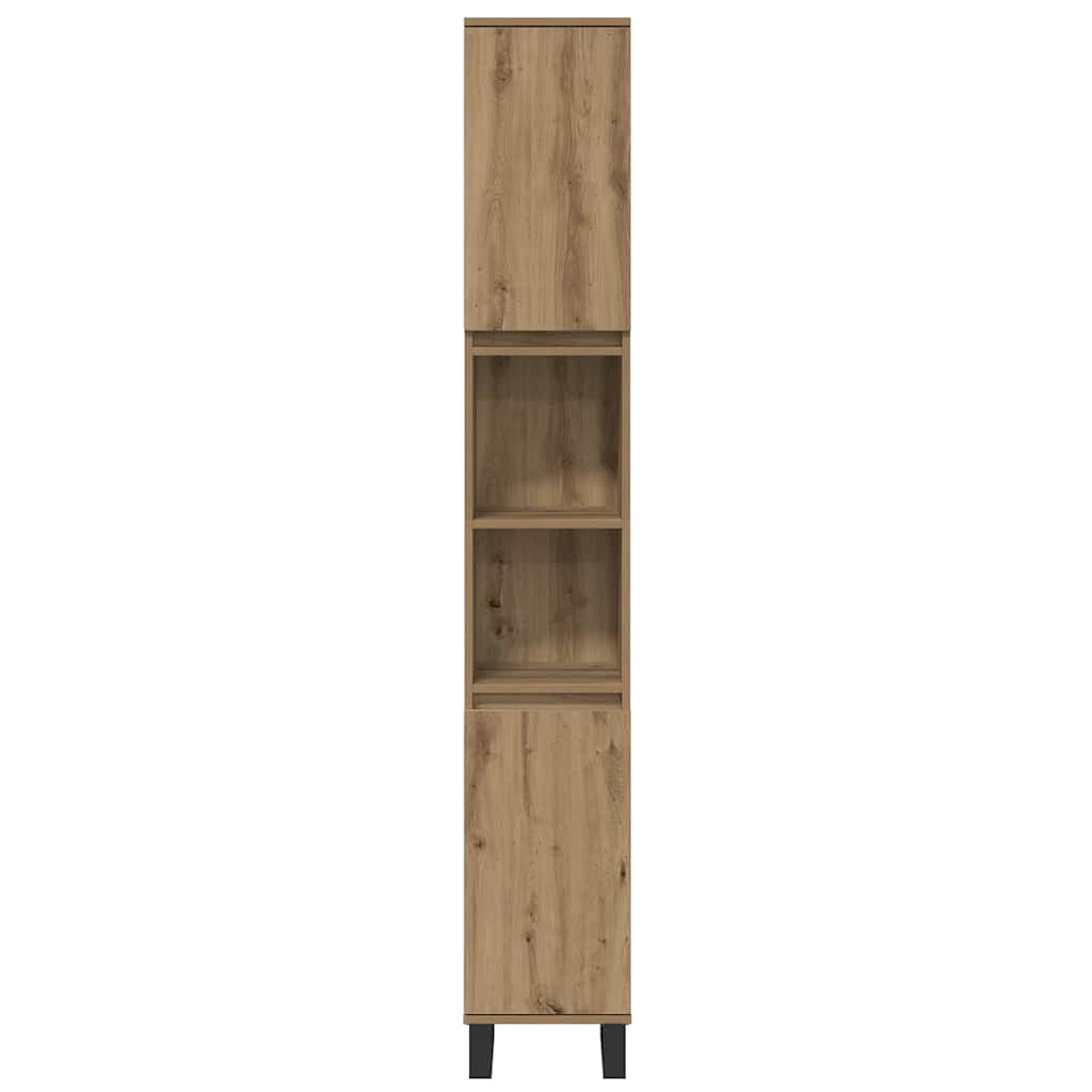 Set namještaja za kupaonicu 3 pcs Smeđa Konstruirano drvo