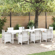 Stol za vrt Bijelo 300 x 100 x 73 cm poliratan