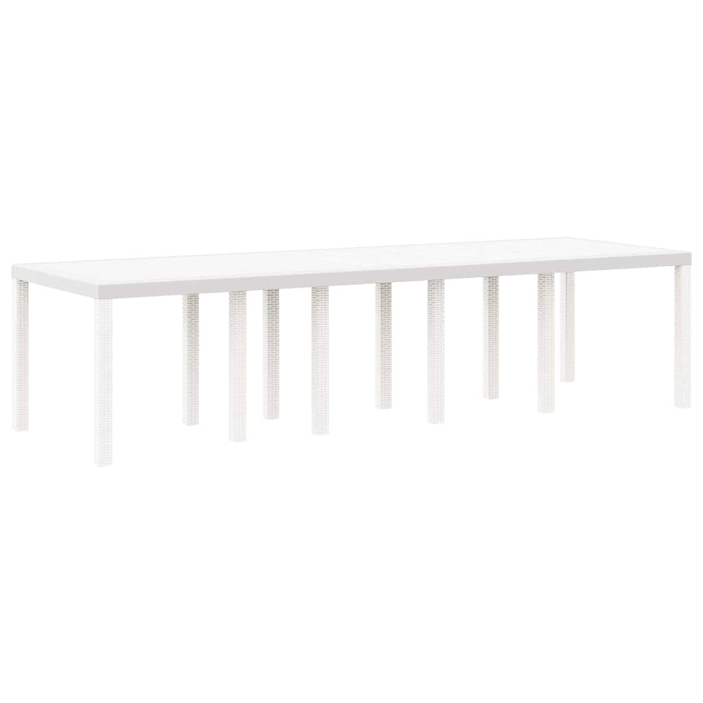 Vrtni set za objed 13 pcs Bijelo Poli ratan