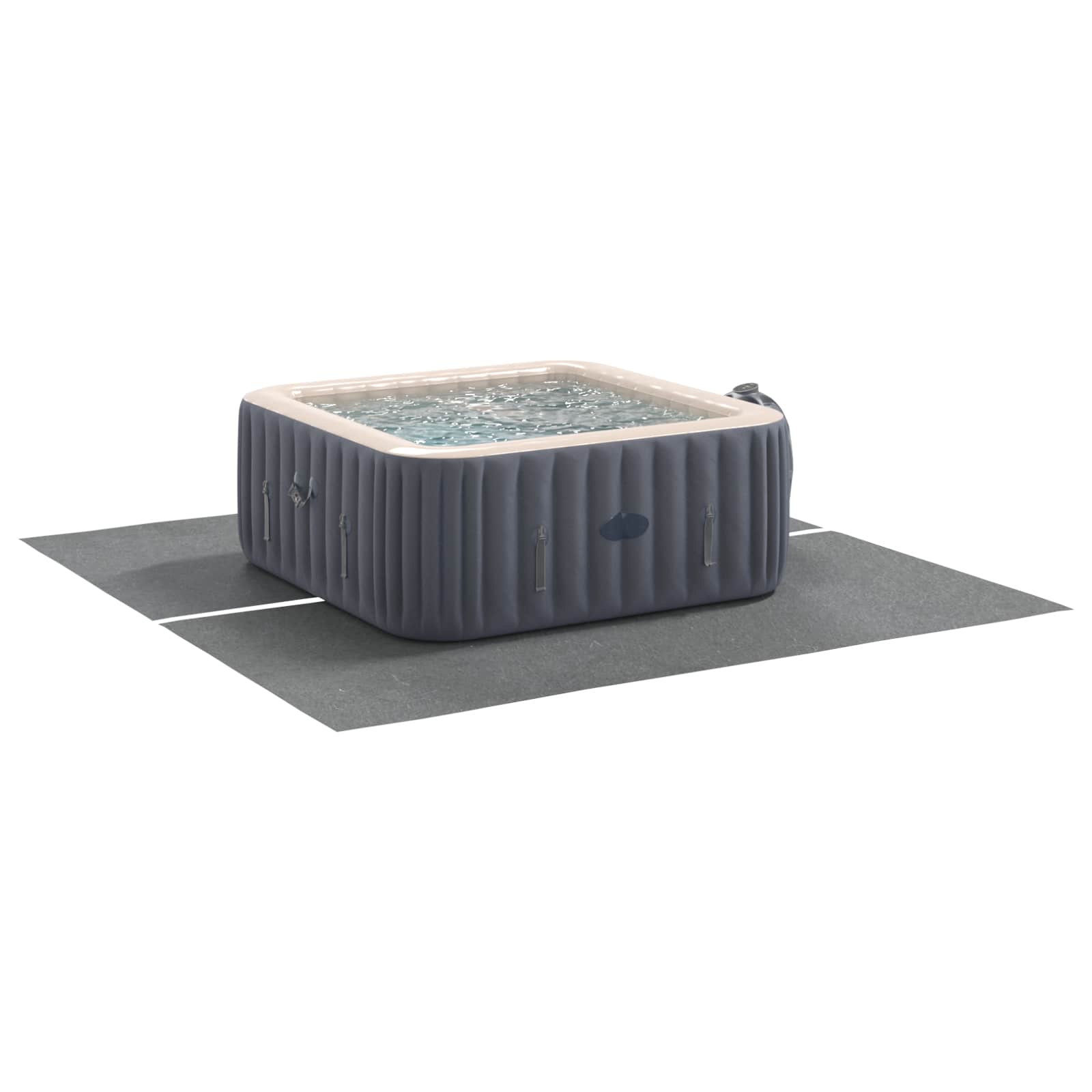 Podni sheet za bazen Svijetlo siva 274 x 274 x 0,1 cm