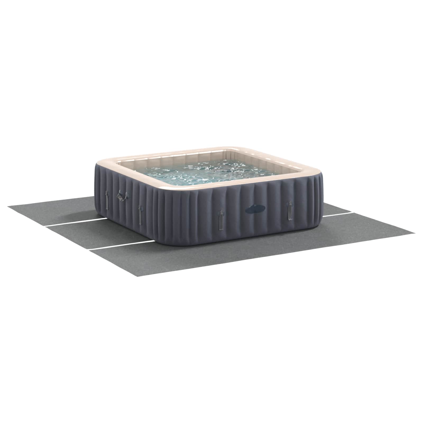 Podni sheet za bazen Svijetlo siva 396 x 396 x 0,1 cm
