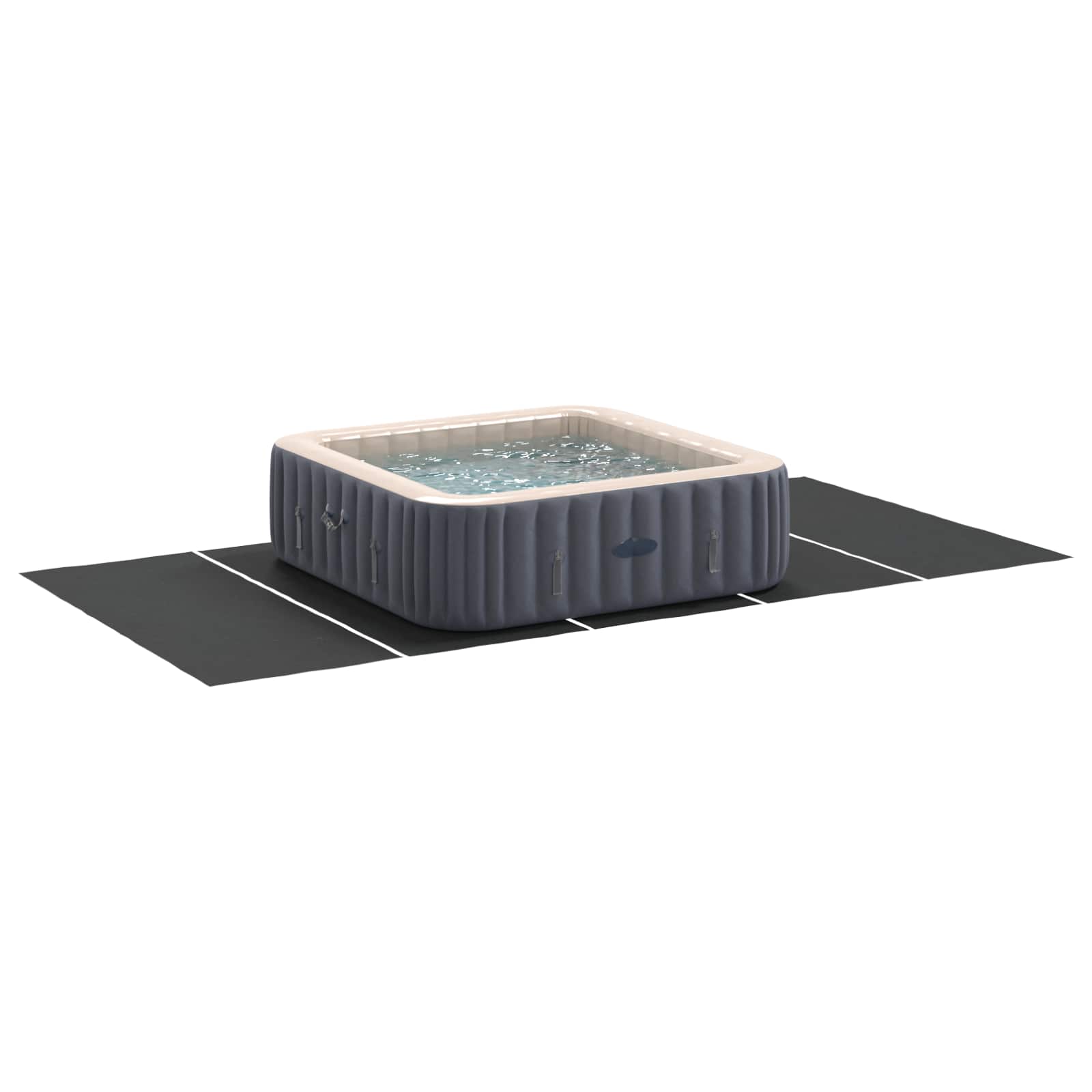 Podni sheet za bazen Crna 550 x 280 x 0,1 cm Neslojno platno