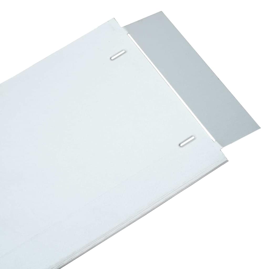 Rubnjaci za travnjak 10 pcs Srebrno 100 x 25 x 0,07 cm