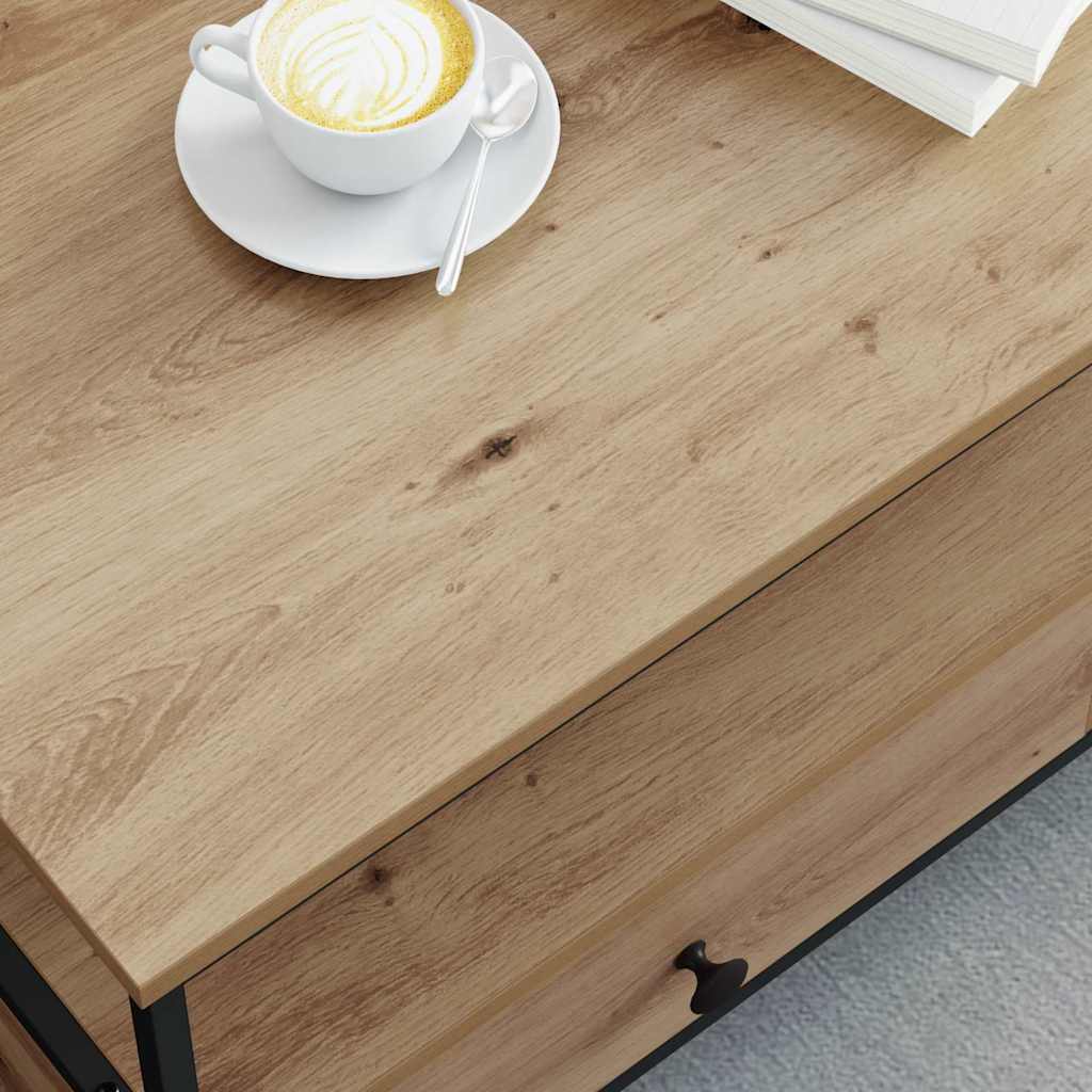 with Drawer hrast artisan 100 x 51 x 45 cm Konstruirano drvo