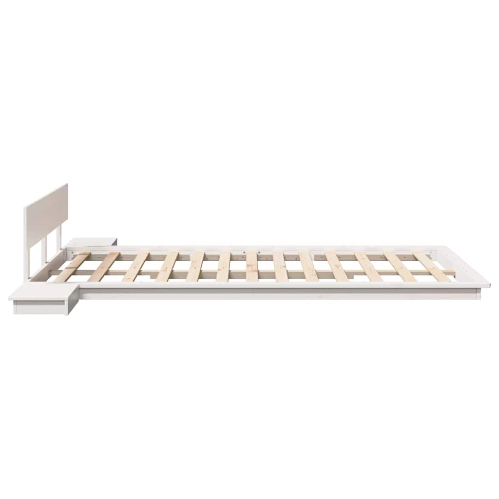 Krevetna konstrukcija Smeđa 140 x 190 cm boja drva