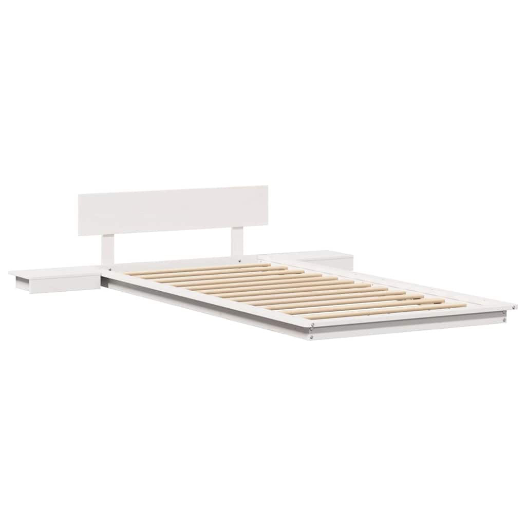 Krevetna konstrukcija Smeđa 75 x 190 cm boja drva