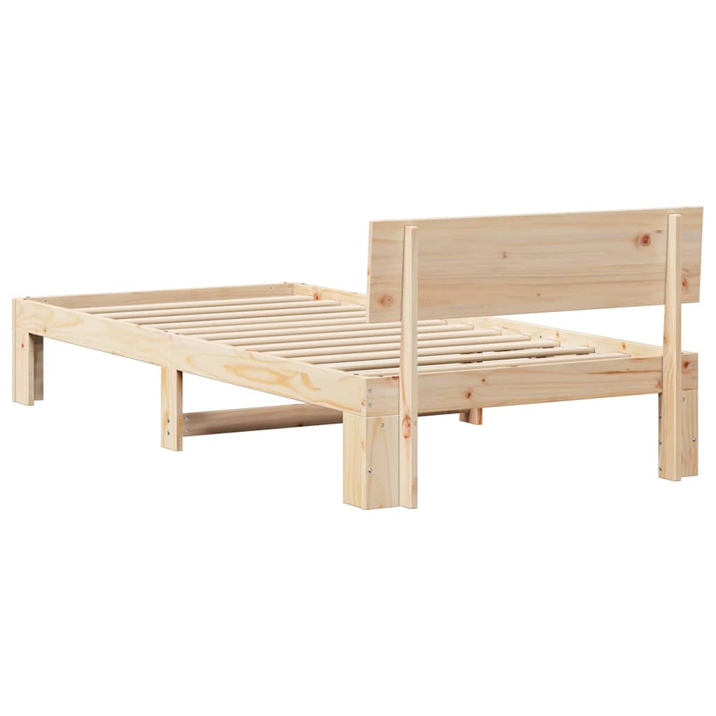 Krevetna konstrukcija Prirodna 80 x 200 cm Čvrsto borovo drvo