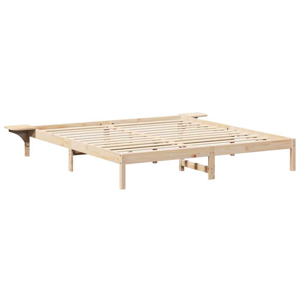 Krevetna konstrukcija Prirodna 180 x 200 cm Čvrsto borovo drvo