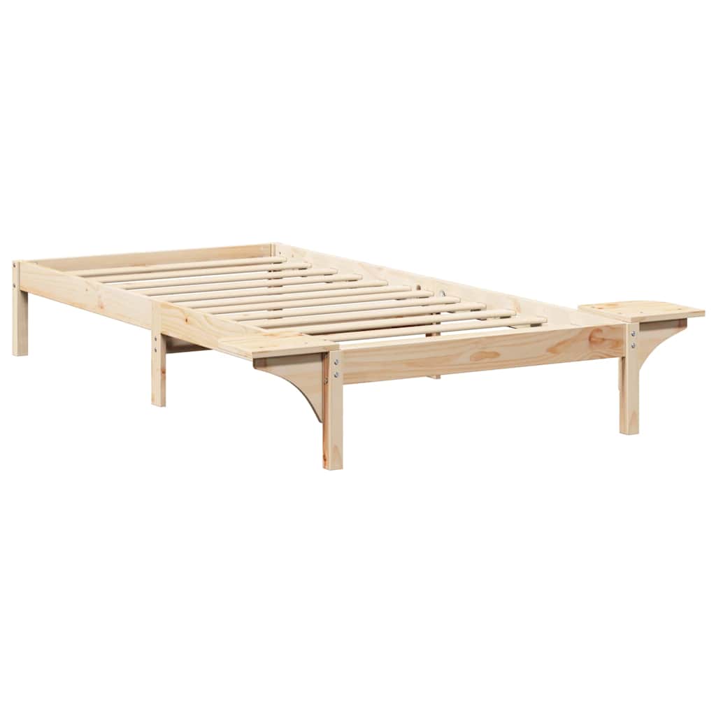 Krevetna konstrukcija Prirodna 90 x 200 cm Čvrsto borovo drvo