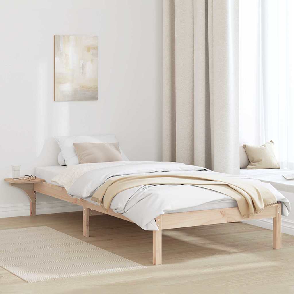 Krevetna konstrukcija Prirodna 80 x 200 cm Čvrsto borovo drvo