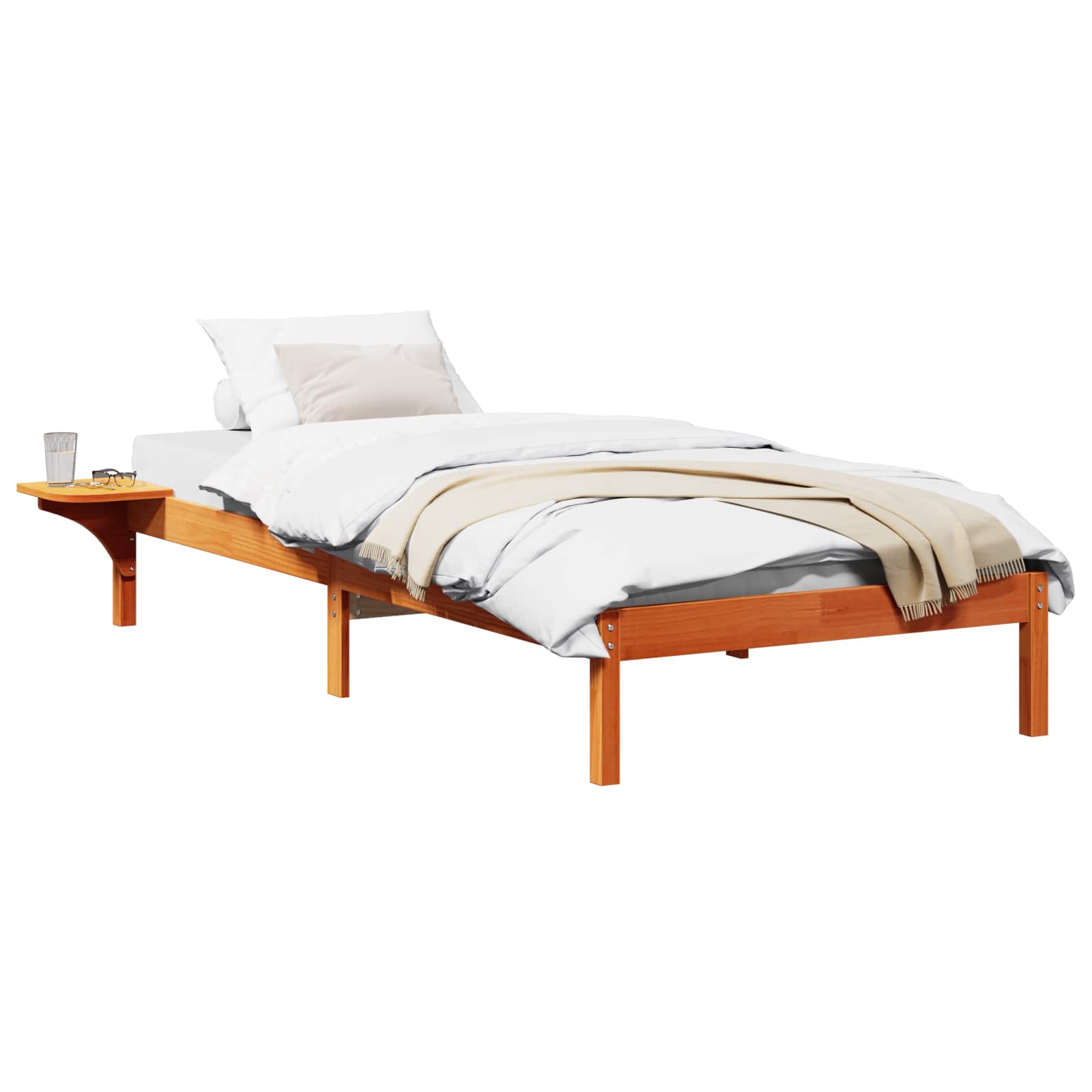 Krevetna konstrukcija Vosak smeđa 75 x 190 cm