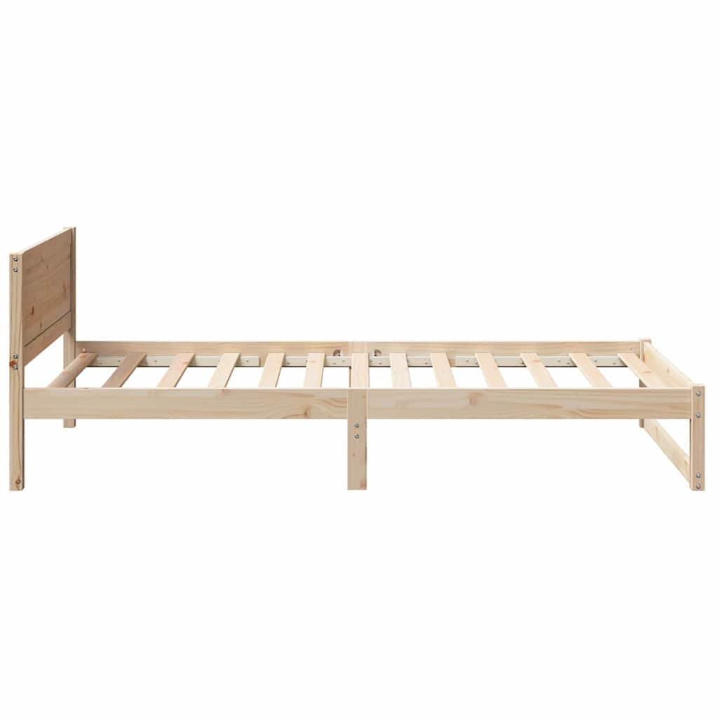 Krevetna konstrukcija Prirodna 80 x 200 cm Čvrsto borovo drvo