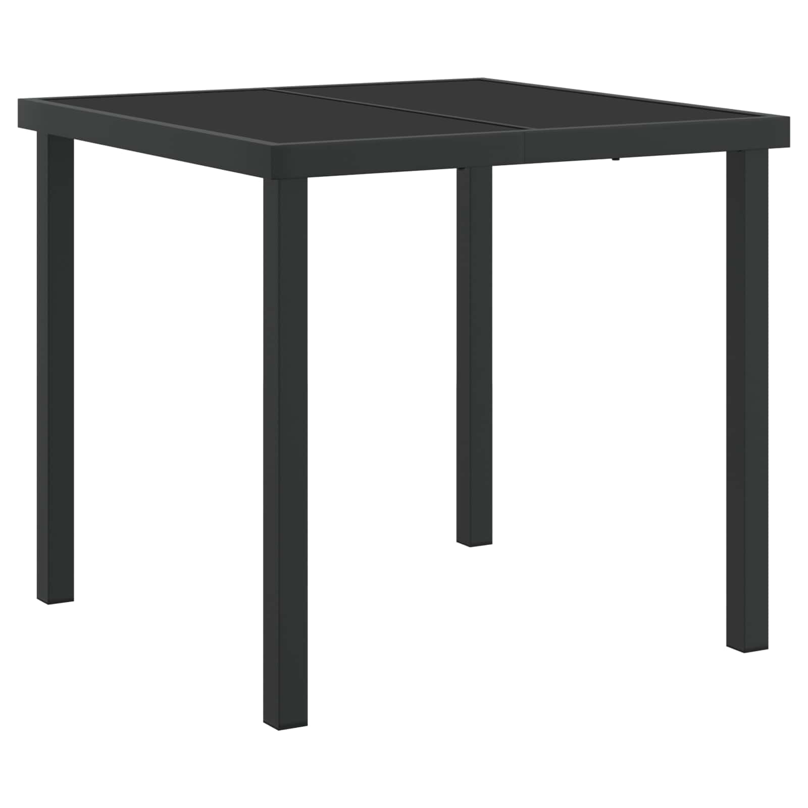 Vrtni set za objed 5 pcs Antracit Čelik s prahom premazan