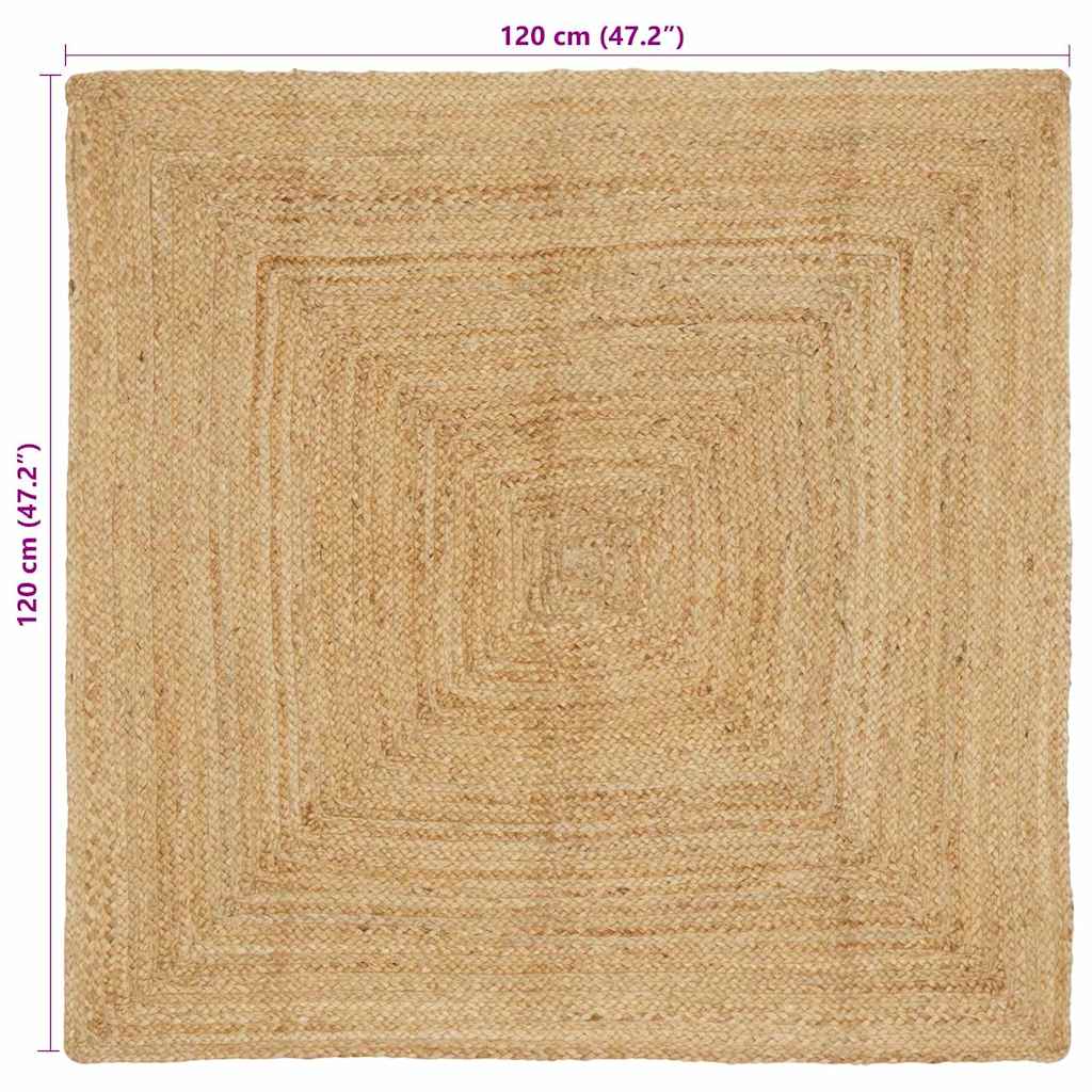 Tepisi za područja Prirodna 120 x 120 cm Juta