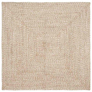 Tepisi za područja Prirodna i bijela 120 x 120 cm Juta