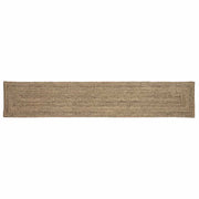 Tepisi za područja Prirodna i crna 60 x 400 cm Juta