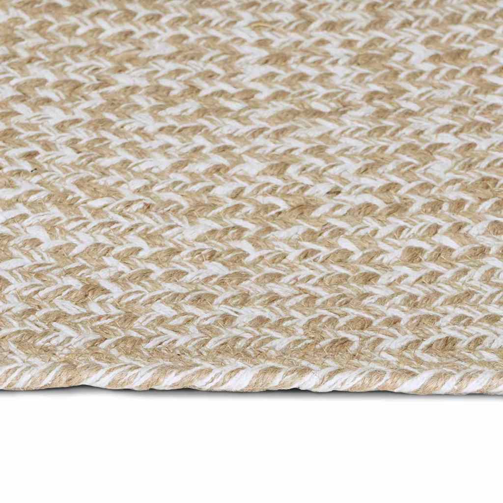 Tepisi za područja Prirodna i bijela 80 x 300 cm Juta