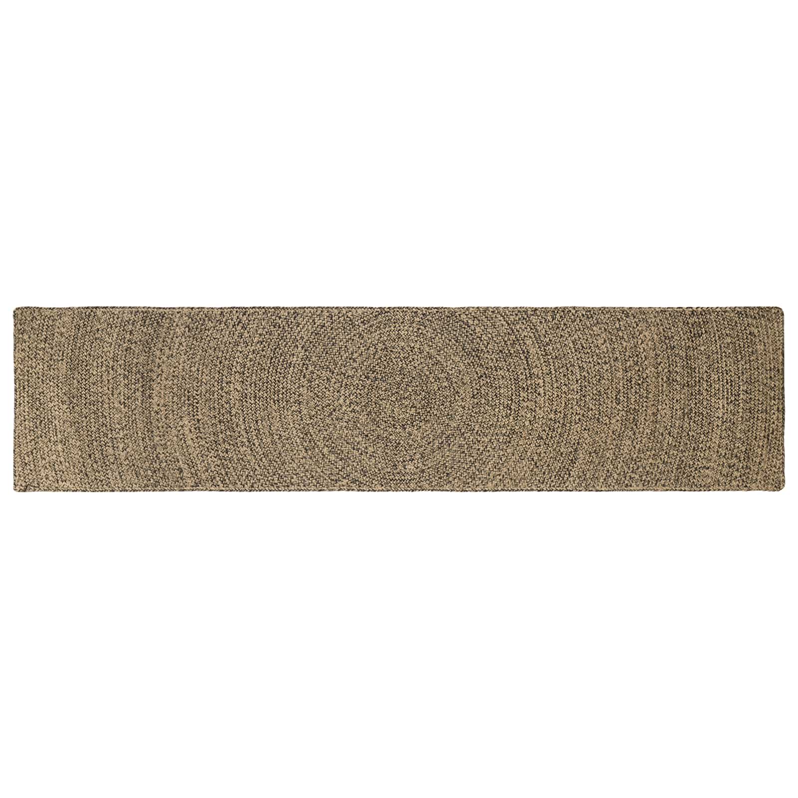 Tepisi za područja Prirodna i crna 60 x 300 cm Juta