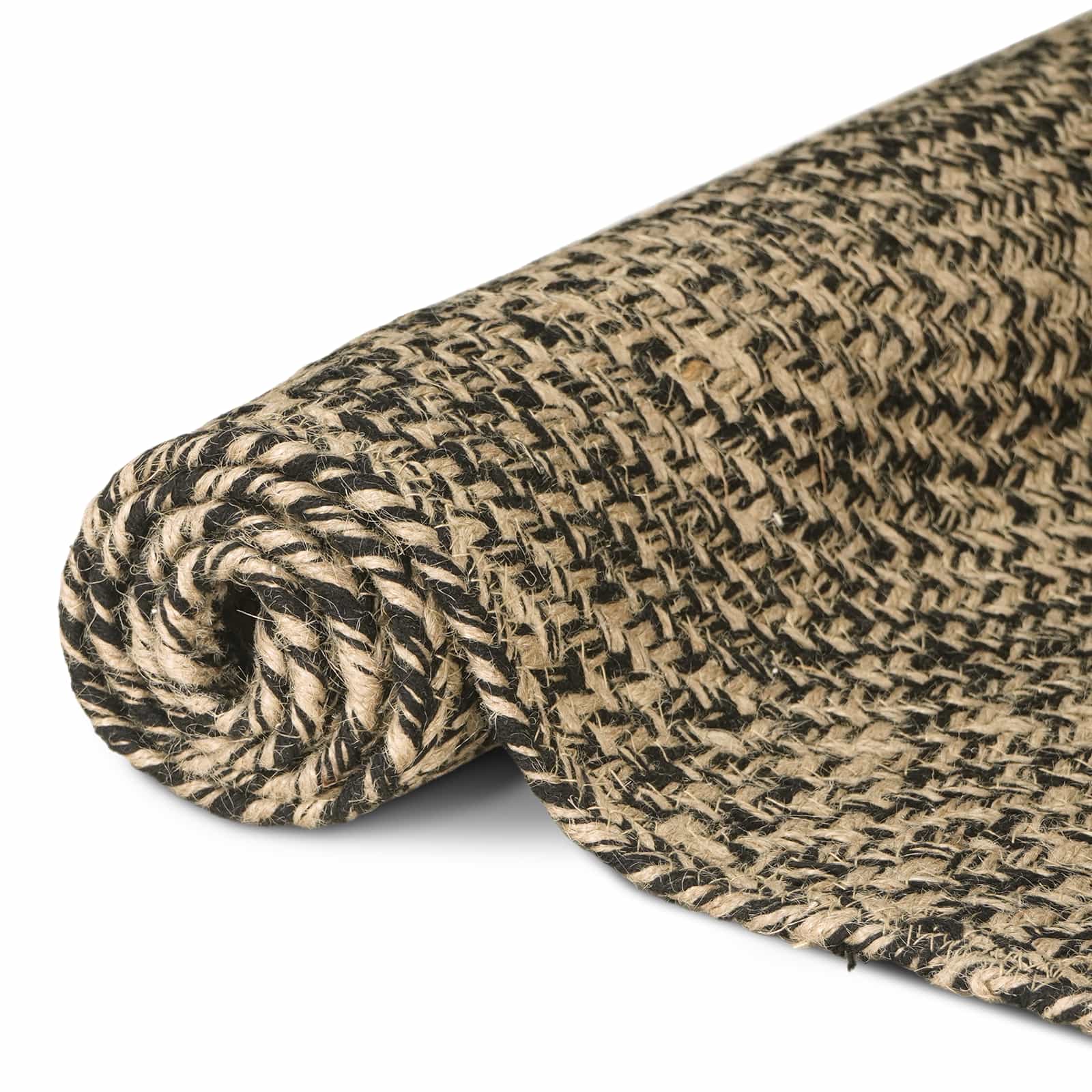 Tepisi za područja Prirodna i crna 200 x 290 cm Juta