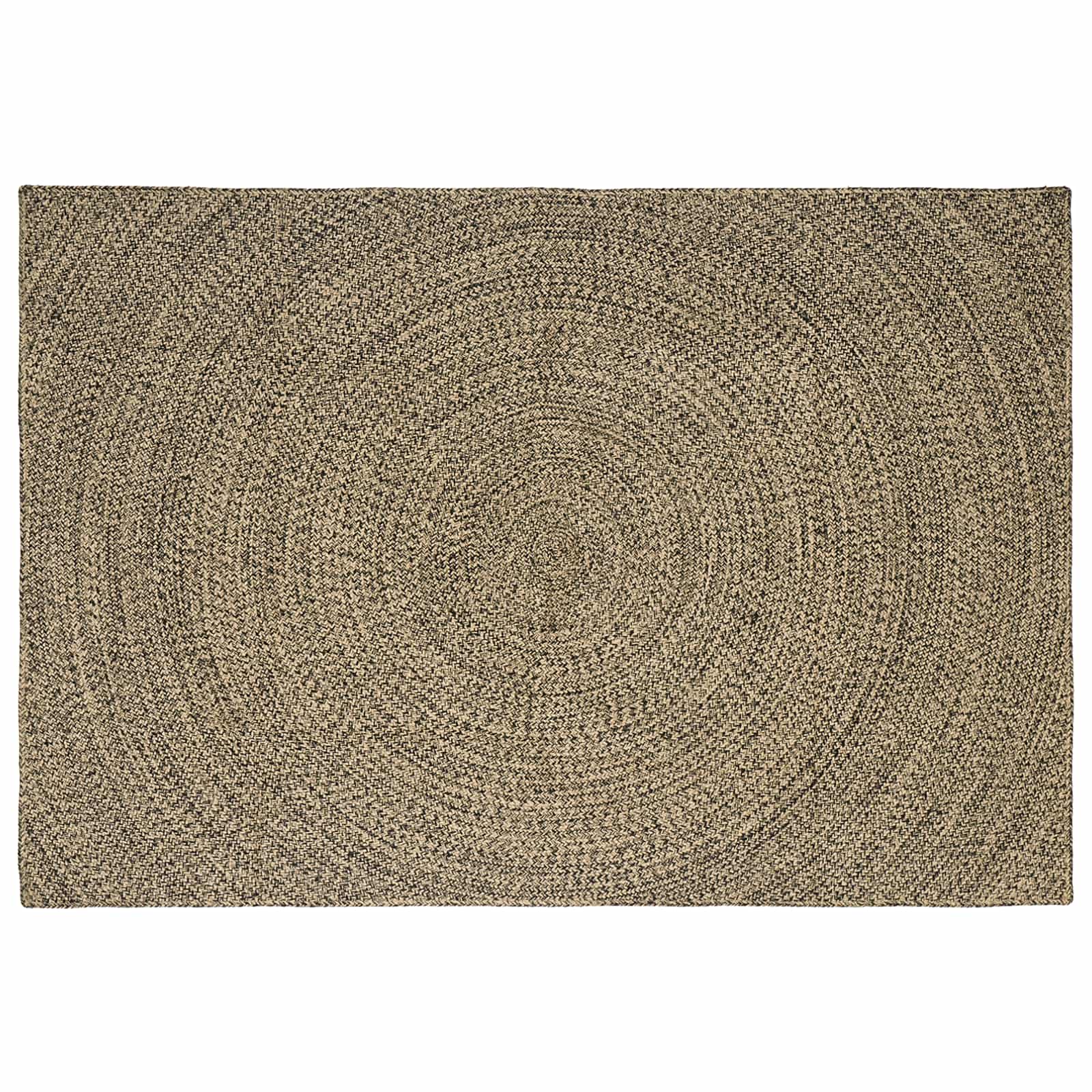 Tepisi za područja Prirodna i crna 240 x 340 cm Juta