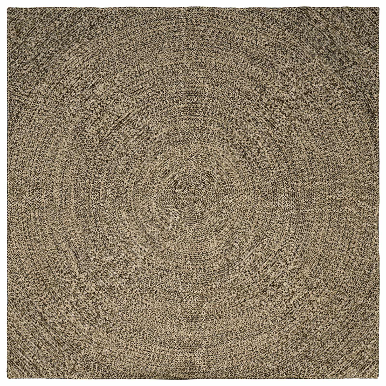 Tepisi za područja Prirodna i crna 300 x 300 cm Juta