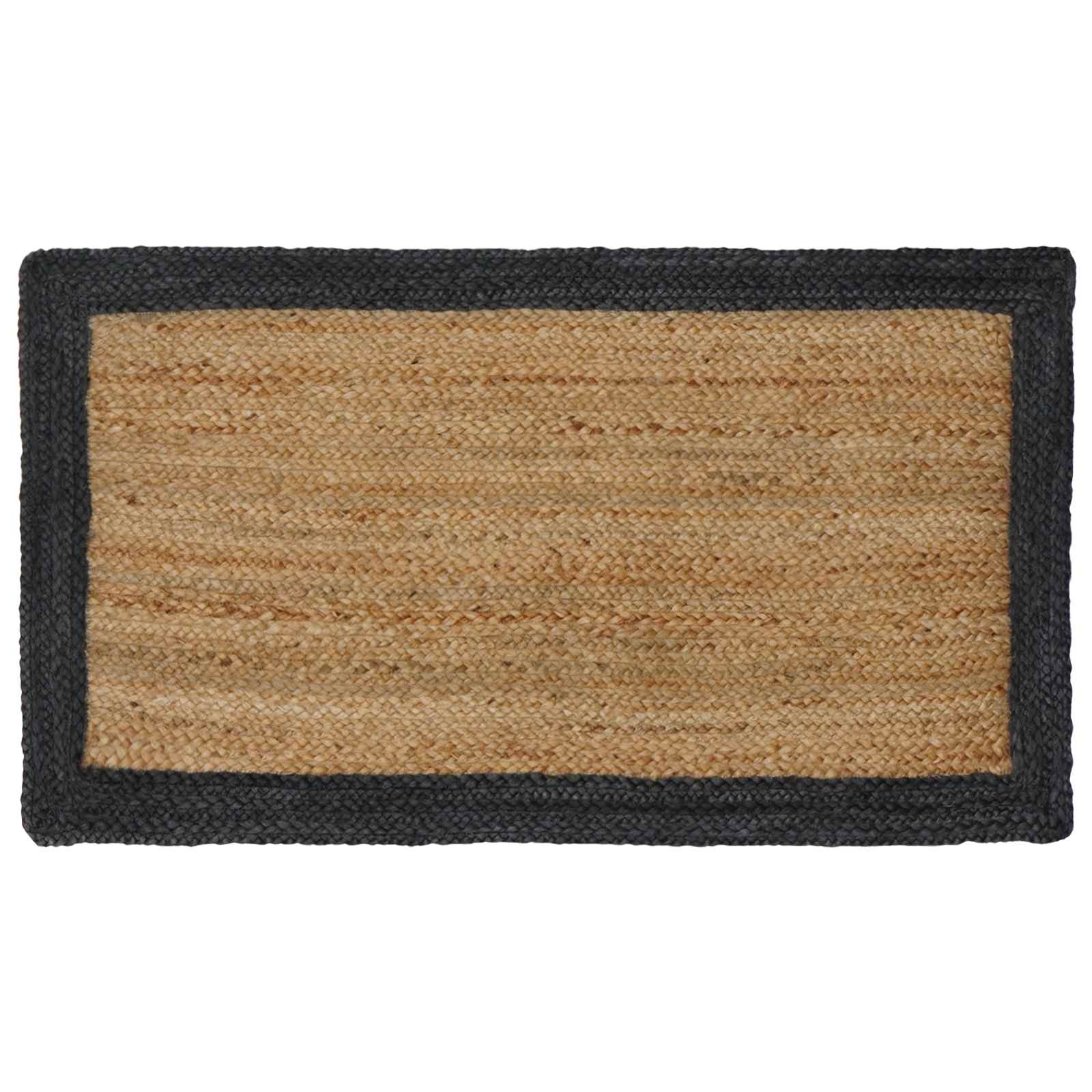 Tepisi za područja Tamnosiva 60 x 110 cm Juta