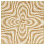 Tepisi za područja Bijela 120 x 120 cm Juta