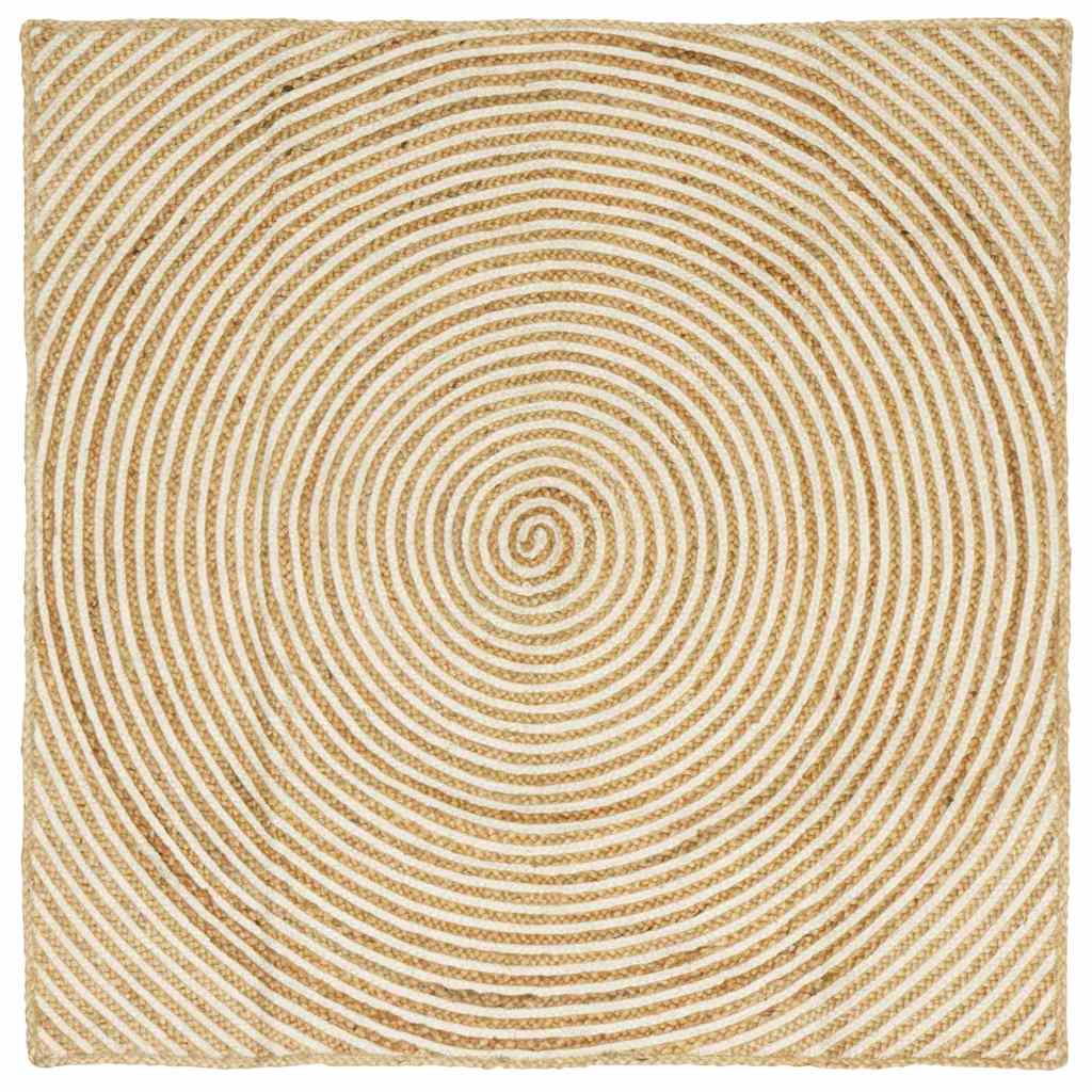 Tepisi za područja Bijela 160 x 160 cm Juta