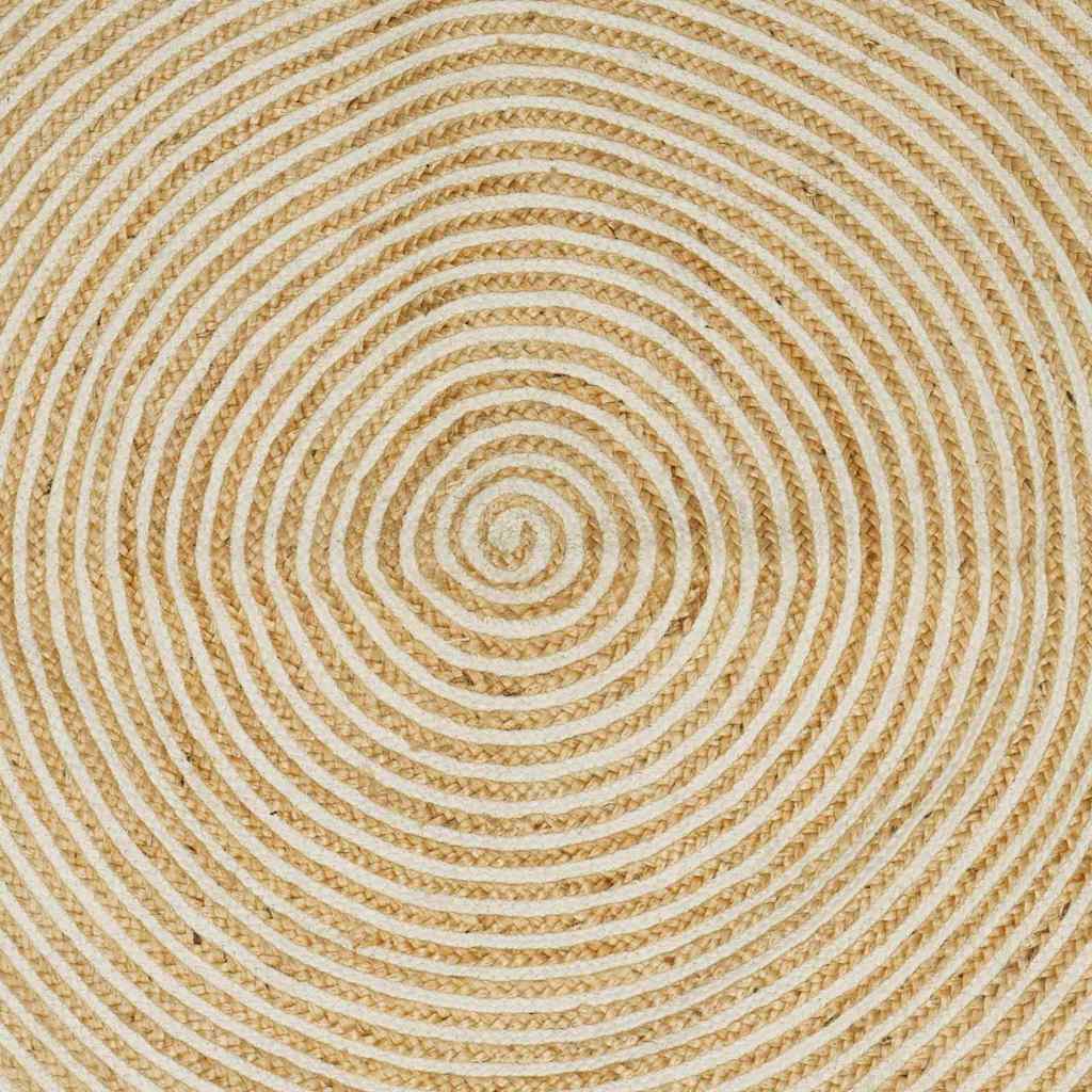 Tepisi za područja Bijela 200 x 290 cm Juta