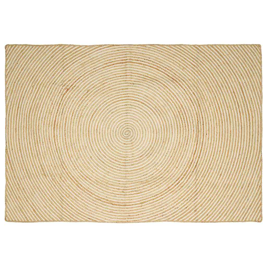 Tepisi za područja Bijela 240 x 340 cm Juta