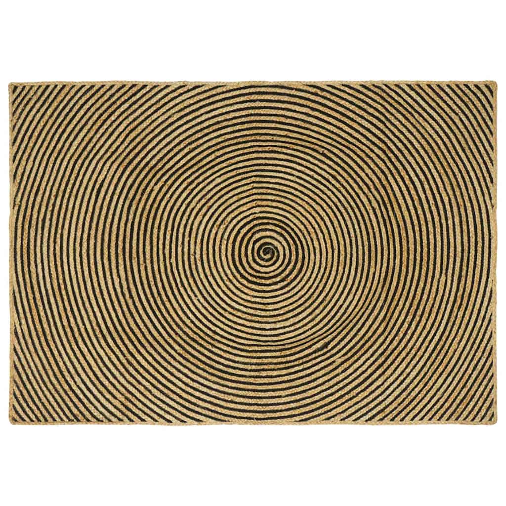 Tepisi za područja Crna 140 x 200 cm Juta