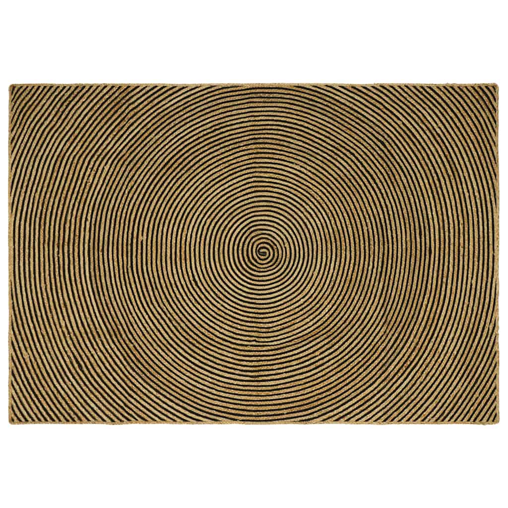 Tepisi za područja Crna 240 x 340 cm Juta