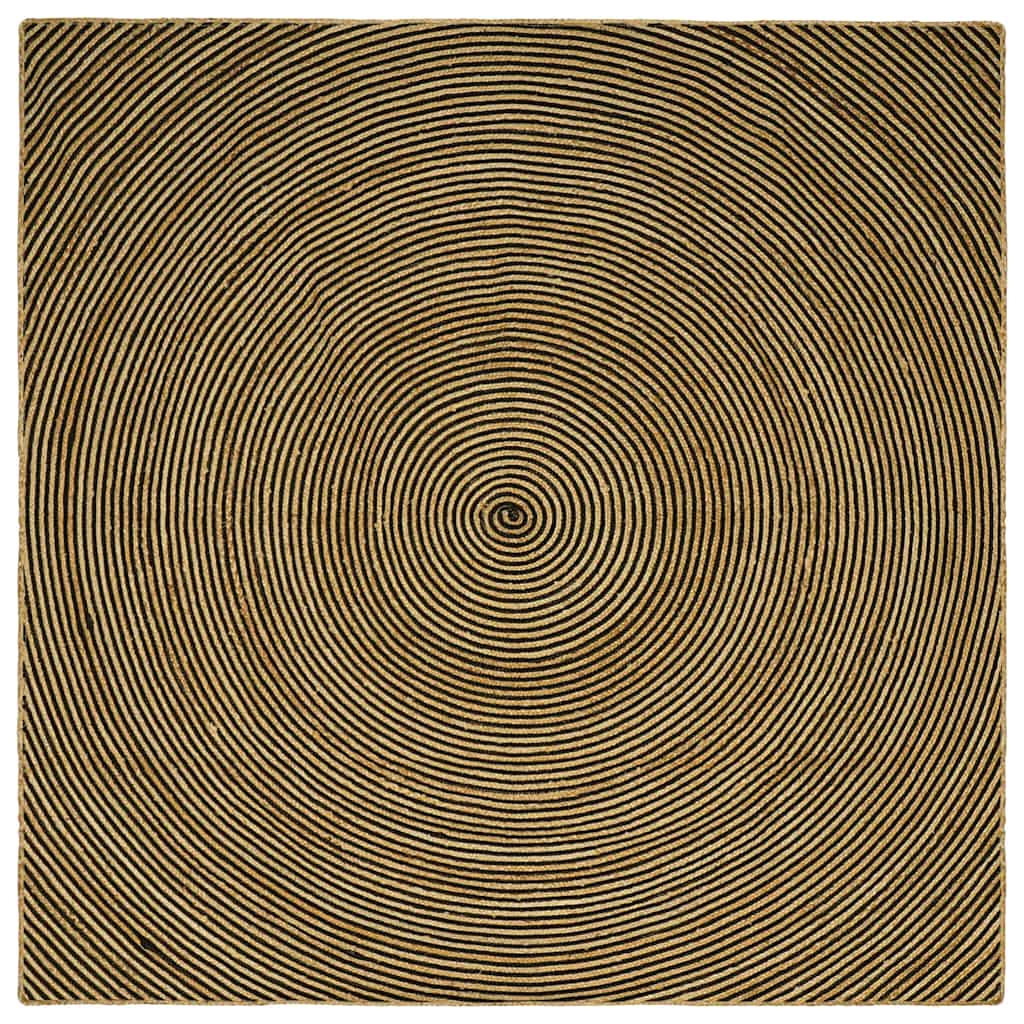 Tepisi za područja Crna 300 x 300 cm Juta