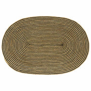 Tepisi za područja Prirodna i crna 100 x 152 cm Juta