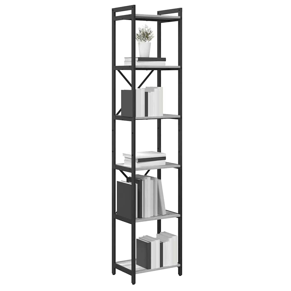 Polica Sivi hrast sonoma 40 x 30 x 189,5 cm Konstruirano drvo