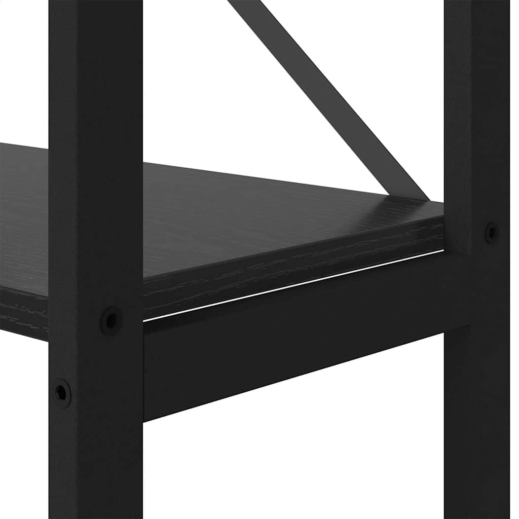 Polica Crni hrast 40 x 30 x 155 cm Konstruirano drvo