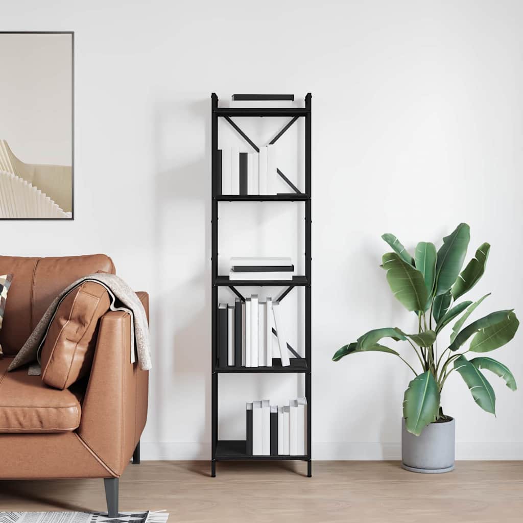 Polica Crni hrast 40 x 30 x 155 cm Konstruirano drvo