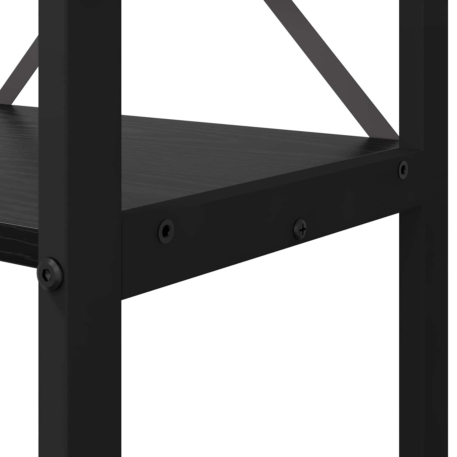 Polica Crni hrast 60 x 30 x 155 cm Konstruirano drvo