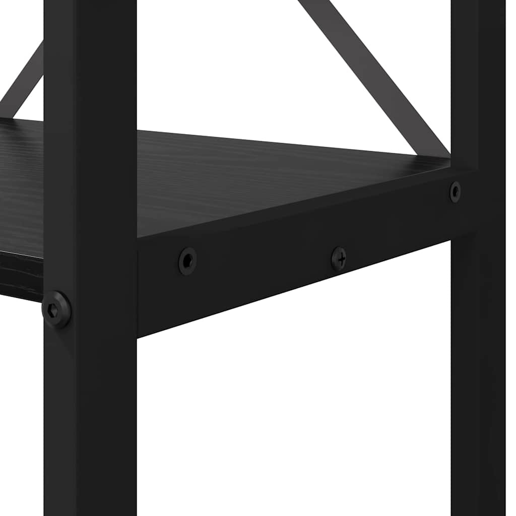 Polica Crni hrast 60 x 30 x 120 cm Konstruirano drvo