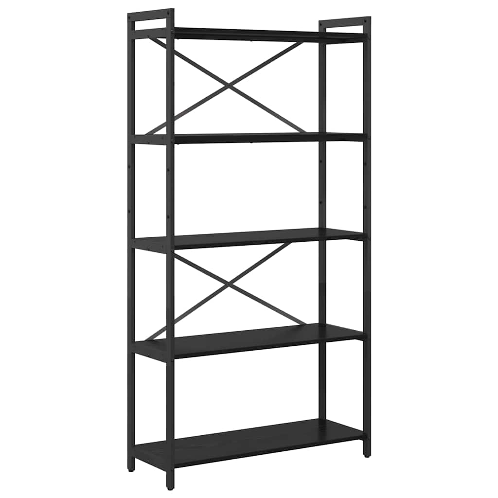Polica Crni hrast 80 x 30 x 155 cm Konstruirano drvo