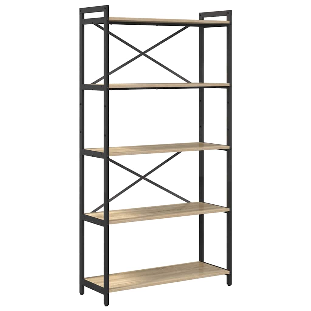 Polica Sonoma hrast 80 x 30 x 155 cm Konstruirano drvo