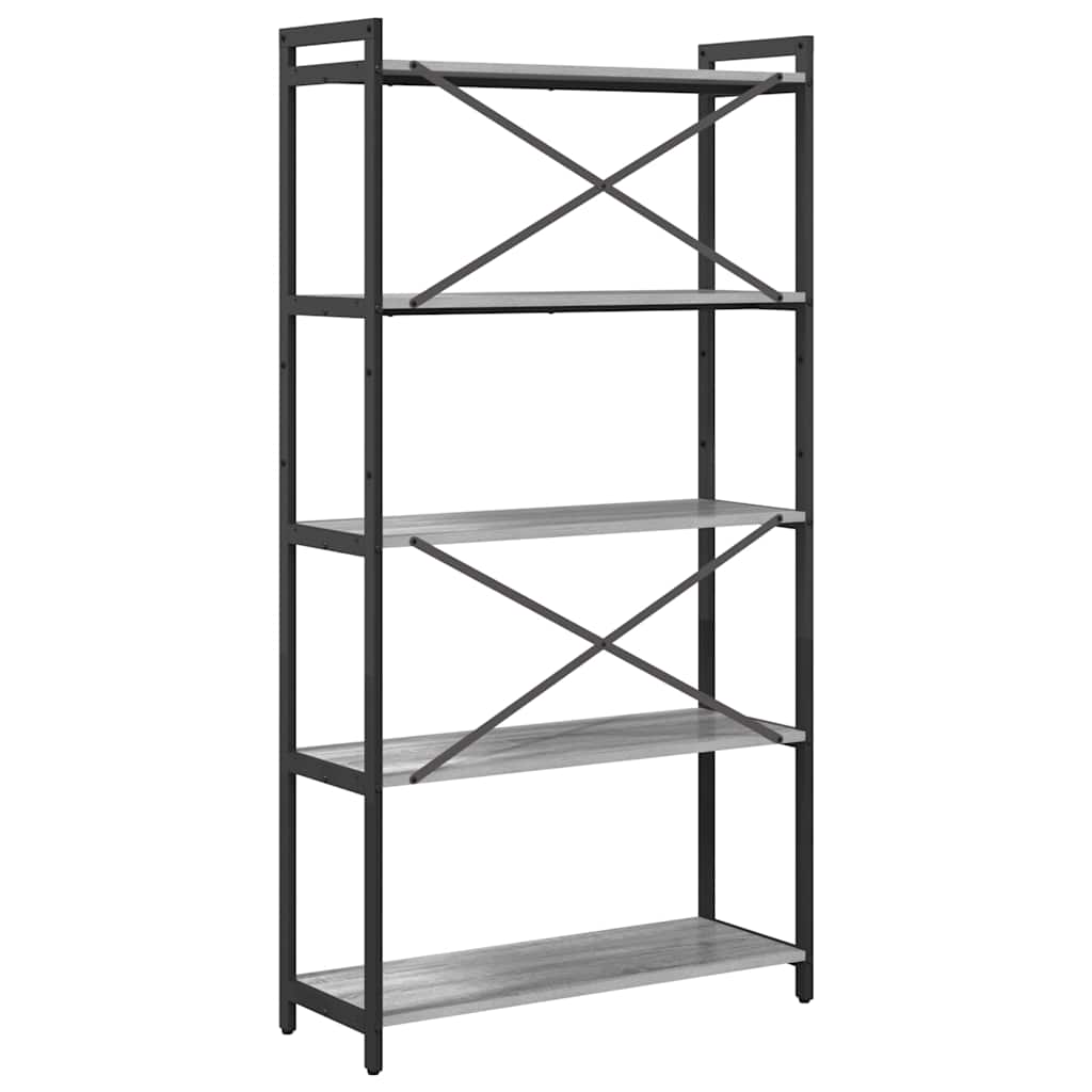 Polica Sivi hrast sonoma 80 x 30 x 155 cm Konstruirano drvo