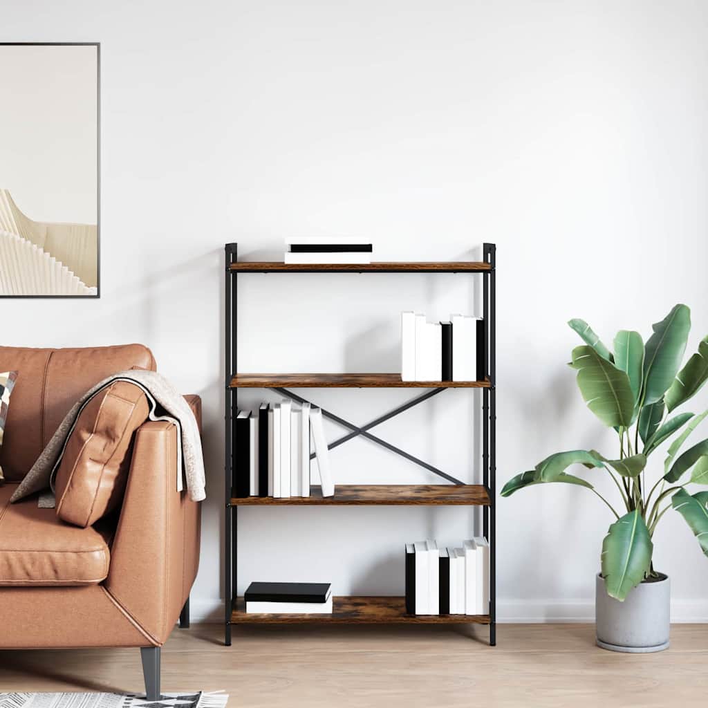 Polica Dimljeni hrast 80 x 30 x 120 cm Konstruirano drvo