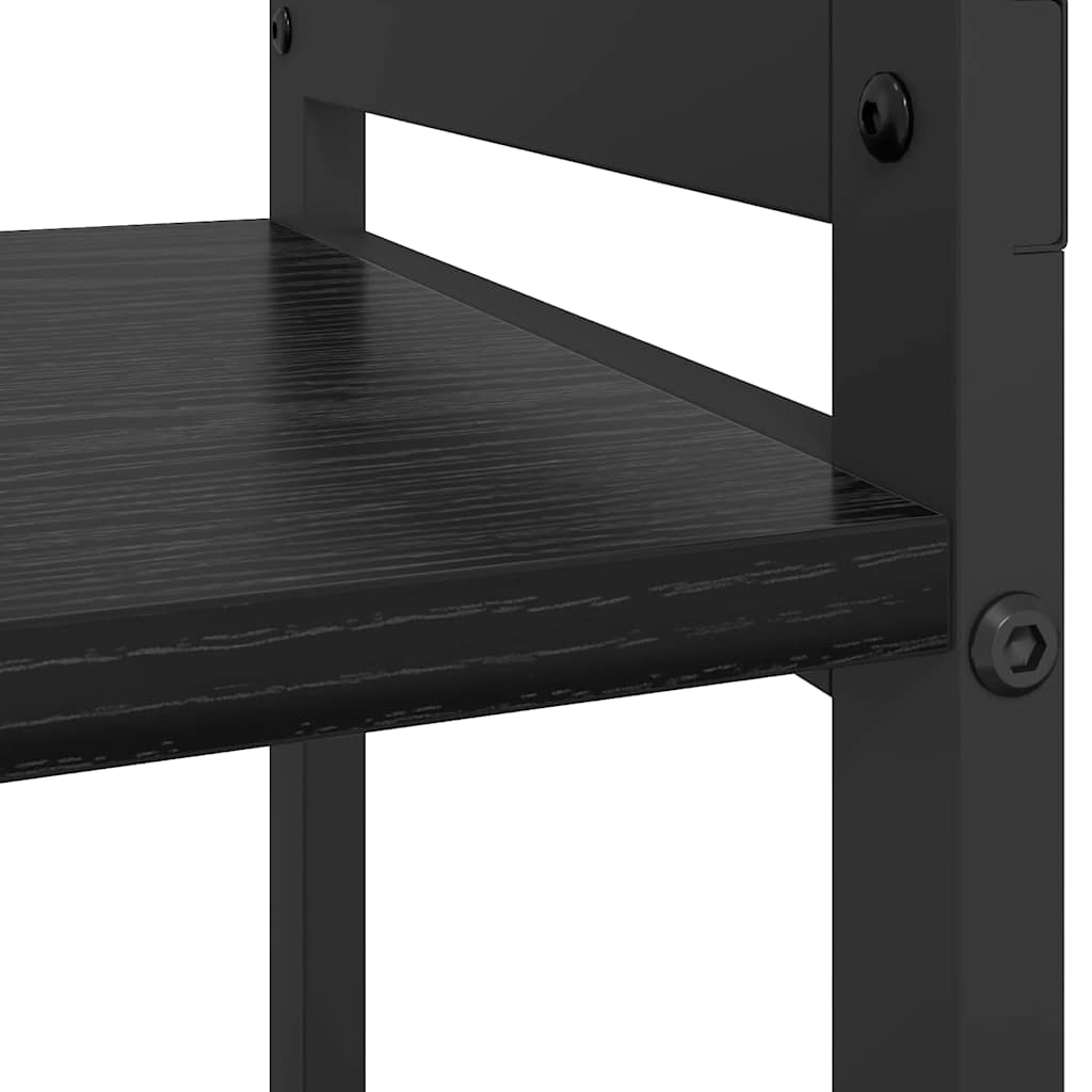 Polica Crni hrast 80 x 30 x 50 cm Konstruirano drvo