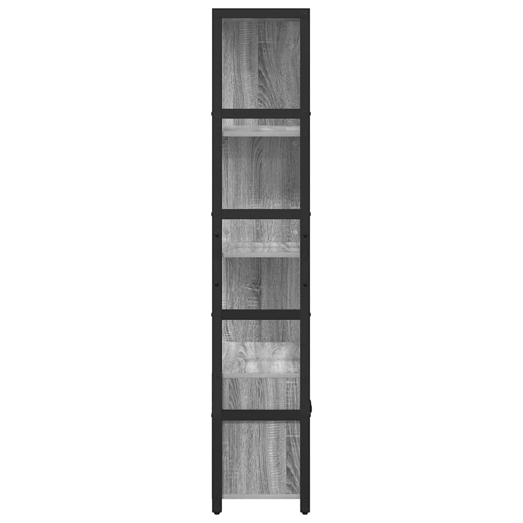 Polica Sivi hrast sonoma 80 x 30 x 155,5 cm Konstruirano drvo